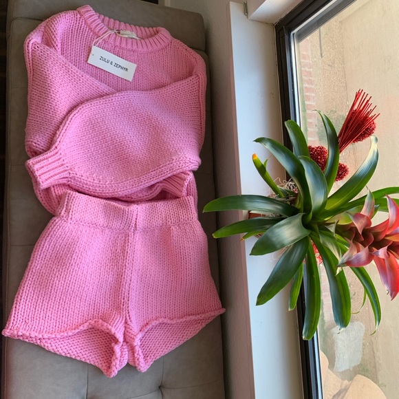 zuluandzephyr Other - SOLD 😃390 Zulu and zephyr knit set pink